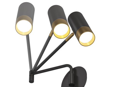 Fumi Swing Wall Lamp Modèle 3D
