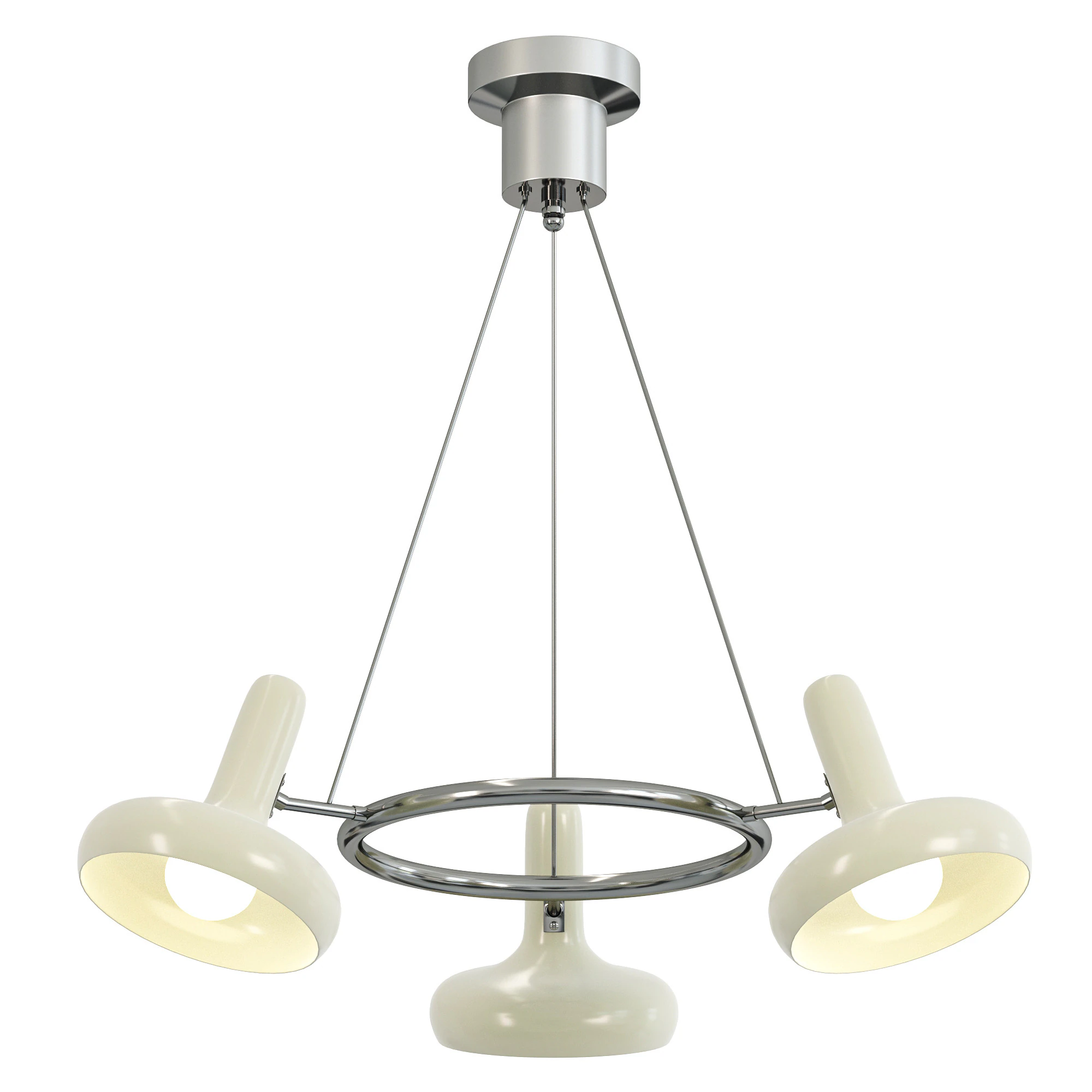 LUSTRE LED BAUHAUS BLANC 3D Model .c4d .max .obj .3ds .fbx .stl .blend 