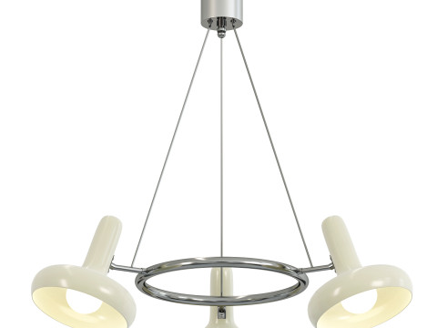 LUSTRE LED BAUHAUS BLANC 3Dモデル