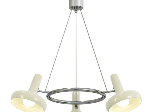 LUSTER LED BAUHAUS BLANCO Modelo 3D