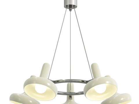 LUSTRE LED BAUHAUS BLANC 3D मॉडल