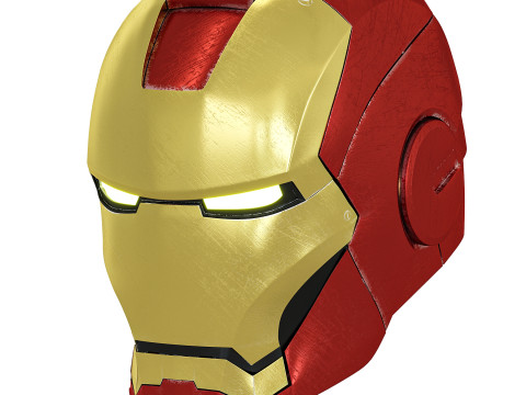 Iron Man Helmet 3Dモデル