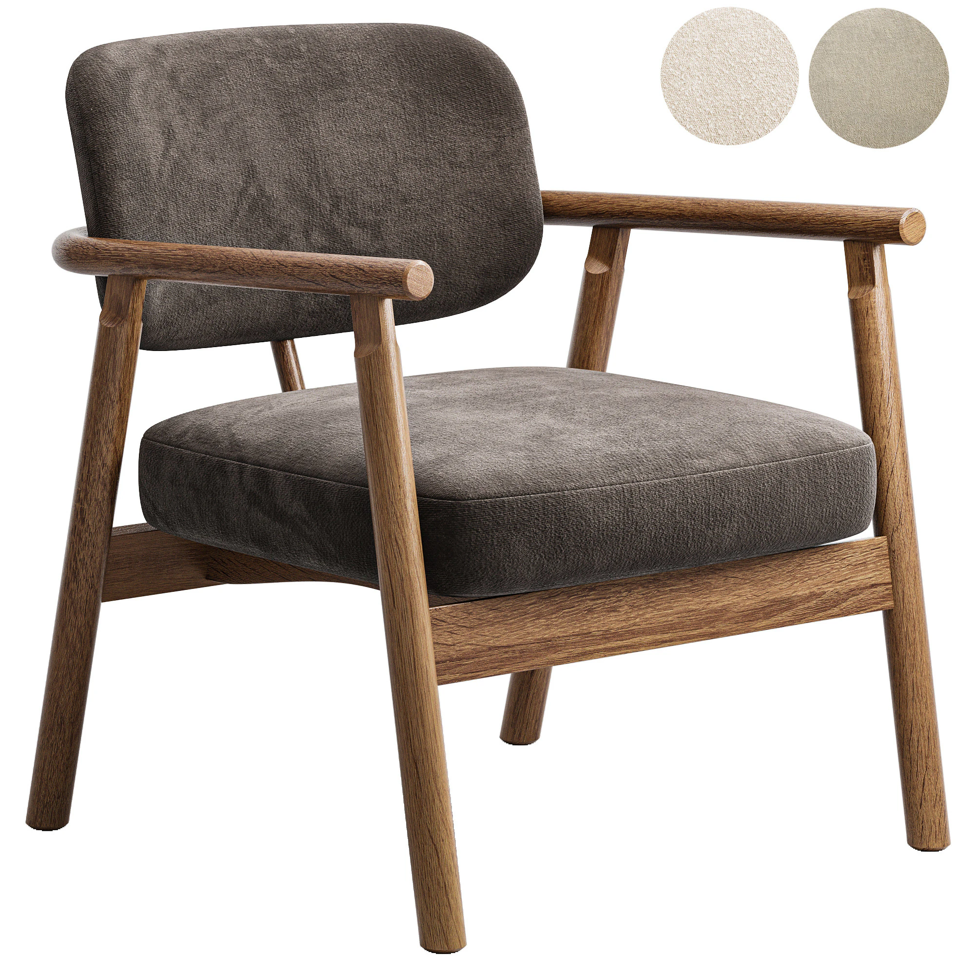 Tennessee Chair 3D Model .c4d .max .obj .3ds .fbx .stl .blend 
