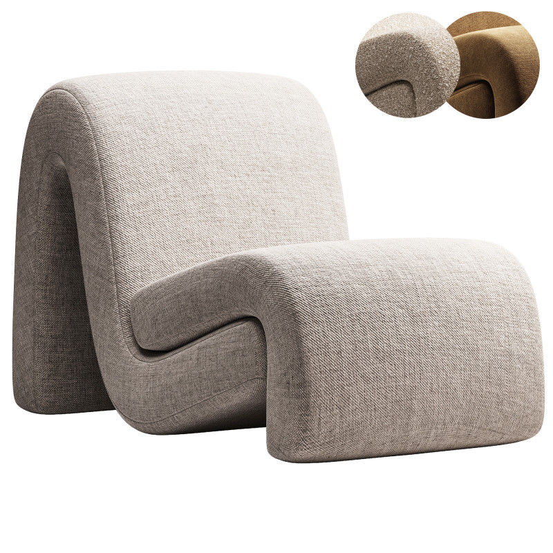 Curve Chair Modelo 3D .c4d .max .obj .3ds .fbx .stl .blend 