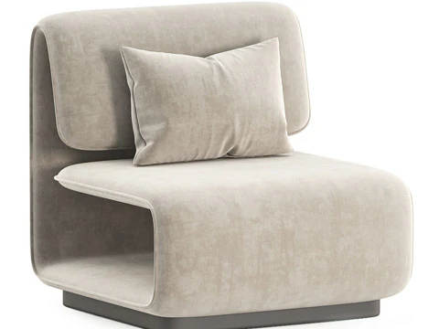 Kursi Berlengan Gubin Model 3D