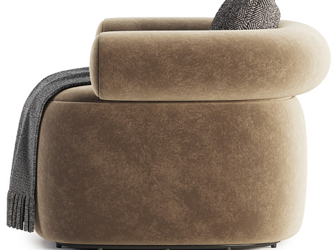Huggy Swivel Armchair Modelo 3D
