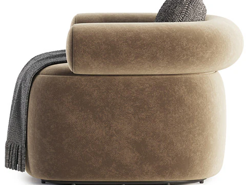 Huggy Swivel Armchair 3D Model