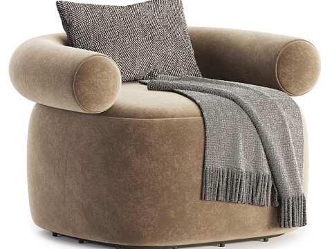 Huggy Swivel Armchair Modelo 3D