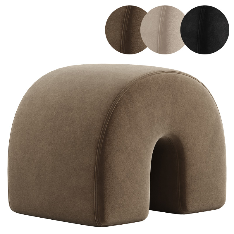 Wave Pouf Model 3D .c4d .max .obj .3ds .fbx .stl .blend 