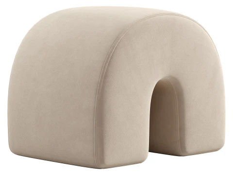 Pouf vague Modèle 3D