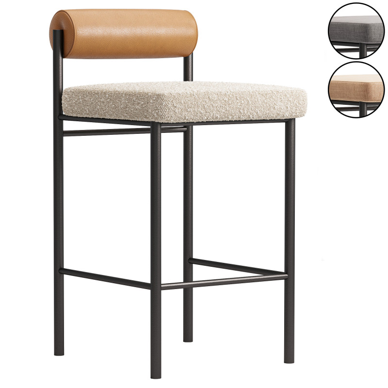 Bar stool Balla 3D Model .c4d .max .obj .3ds .fbx .stl .blend