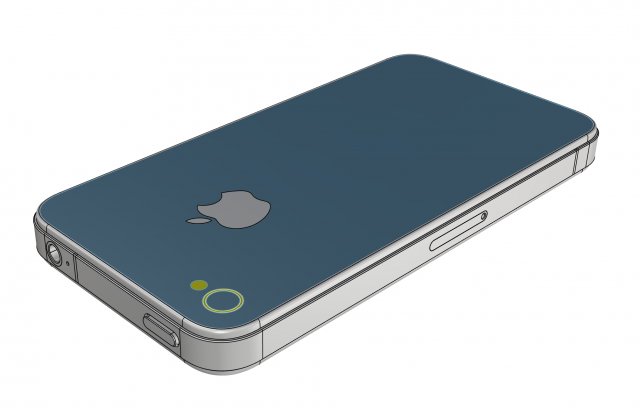 Apple iPhone4 3D Model .c4d .max .obj .3ds .fbx .stl .blend