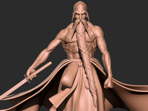Yamamoto Genryusai - Bleach 3D print model 3D-printmodel