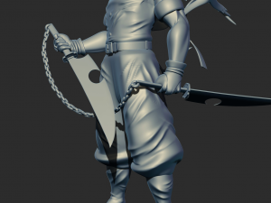 Demon Slayer Tengen Uzui 3D print model 3D 打印模型