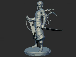 Demon Slayer Tengen Uzui 3D print model 3D Print Model