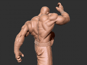 Sagat - Street fighter 3D print model Model Cetak 3D