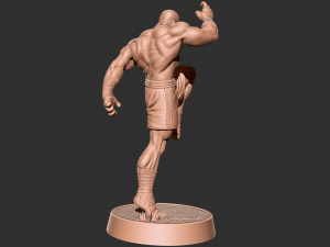 Sagat - Street fighter 3D print model Model Cetak 3D