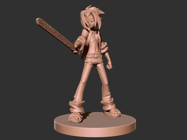 Yoh Asakura - Shaman King 3D print model 3D Print Model .c4d .max .obj .3ds .fbx .stl .blend 