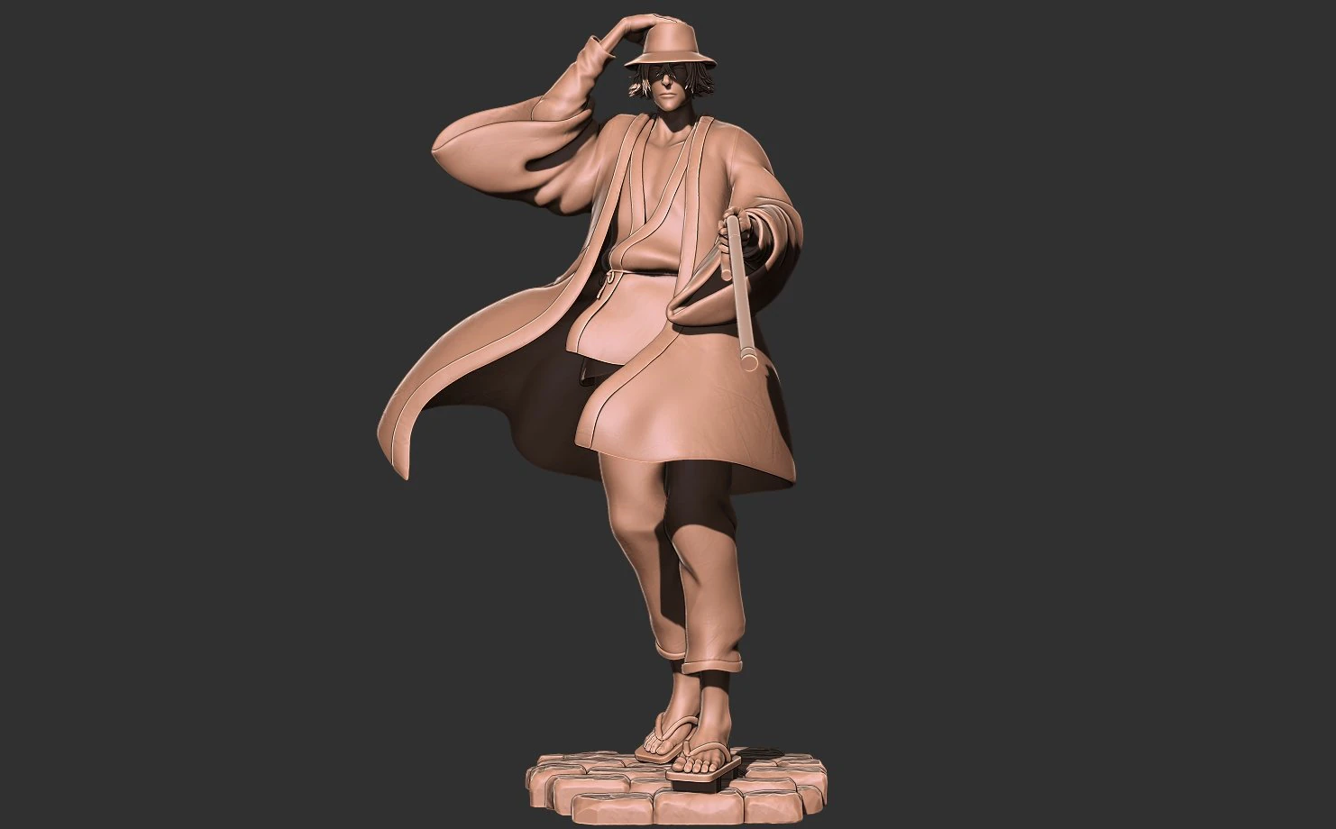 Urahara Kisuke - Bleach 3D print model 3D Print Model .c4d .max .obj .3ds .fbx .stl .blend