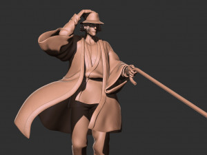 Urahara Kisuke - Bleach 3D print model Modello di stampa 3D
