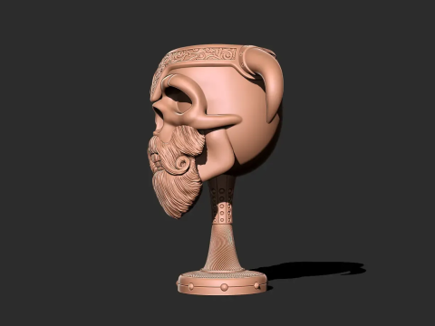 Skull mug 3D print model 3D Принт Модель