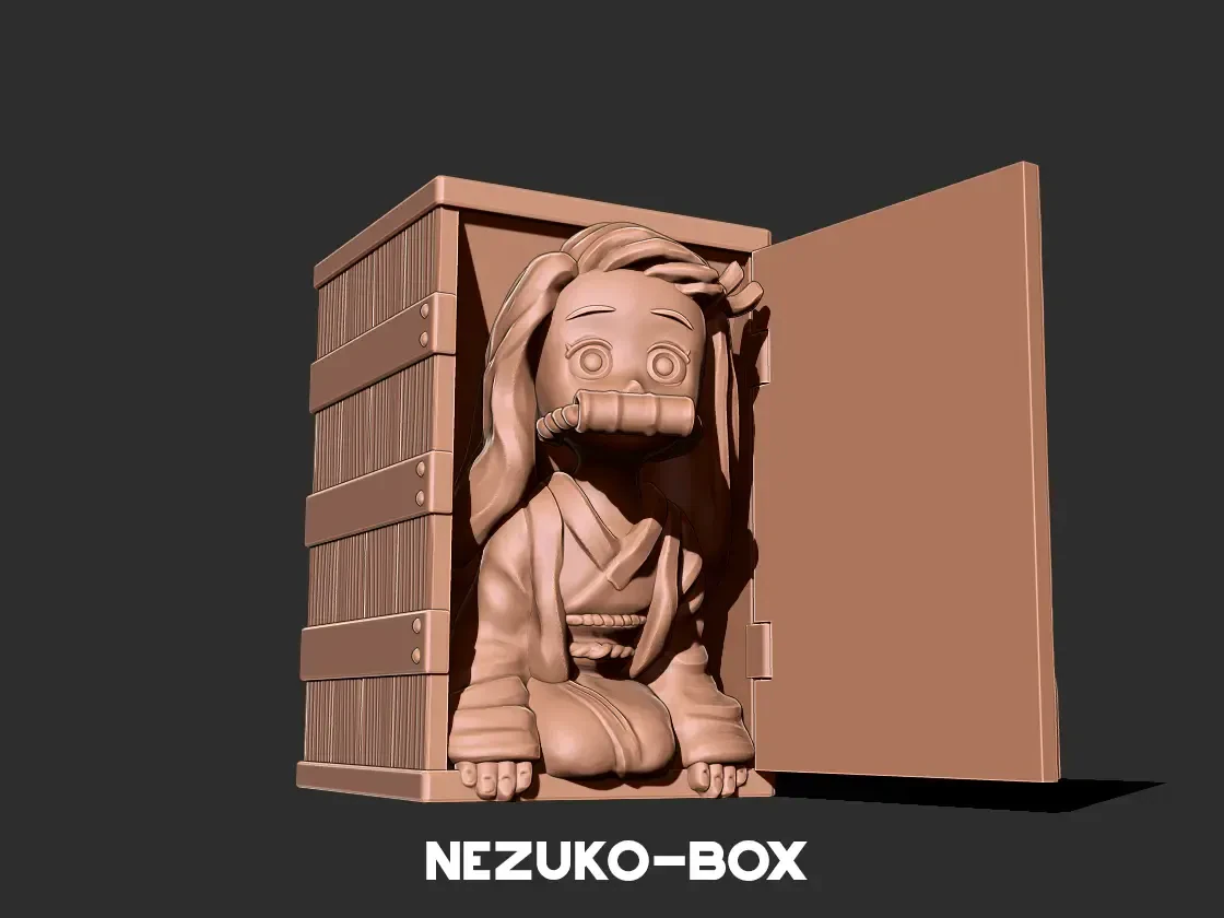 Nezuko box - Demon slayer 3D print model 3D Print Model .c4d .max .obj .3ds .fbx .stl .blend 
