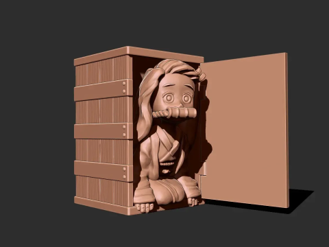 Nezuko box - Demon slayer 3D print model 3D प्रिंट मॉडल