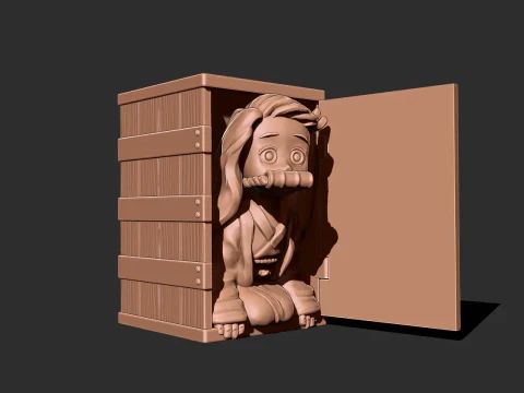 Nezuko box - Demon slayer 3D print model 3D Print Model