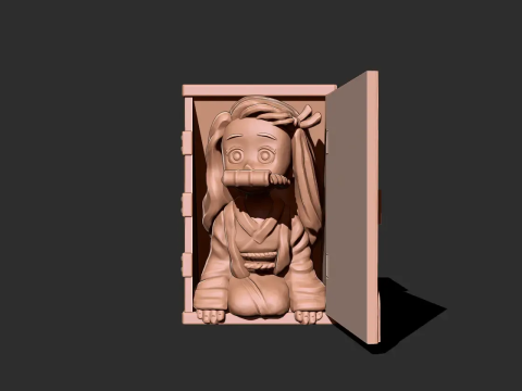Nezuko box - Demon slayer 3D print model 3D प्रिंट मॉडल