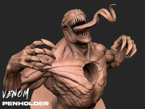 Venom - Penholder 3D print model 3D Print Model