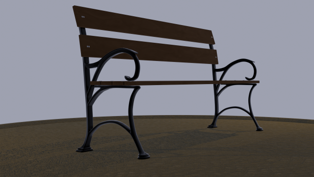 Banca 3D Модель .c4d .max .obj .3ds .fbx .stl .blend 