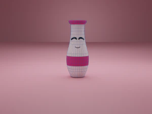 Decorative Cute Vases 3D Model