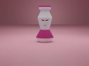Decorative Cute Vases 3D Model