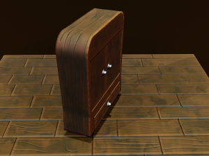 Stylized Bedroom Furniture 3Dモデル