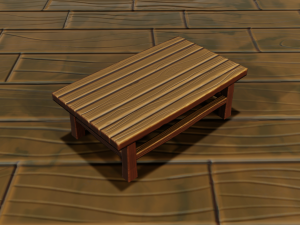 Stylized Bedroom Furniture 3Dモデル