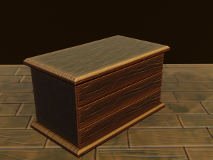 Stylized Bedroom Furniture 3Dモデル