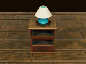 Stylized Bedroom Furniture 3Dモデル