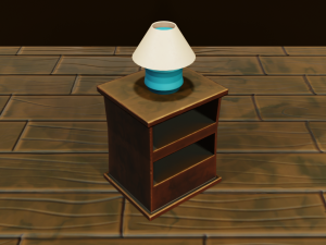 Stylized Bedroom Furniture 3Dモデル