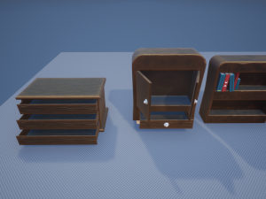 Stylized Bedroom Furniture 3Dモデル