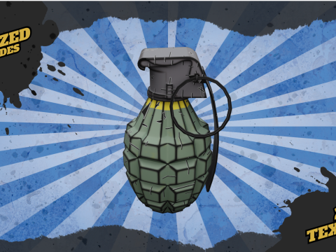 Stylized Grenades Modello 3D