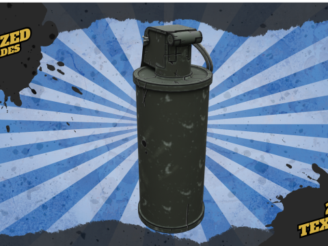 Stylized Grenades Modello 3D
