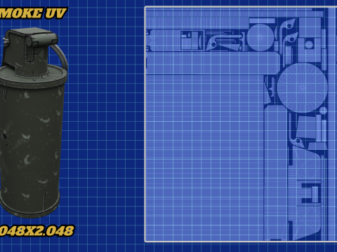 Stylized Grenades Modello 3D