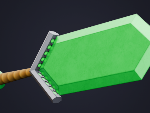 Stylized Emerald Sword 3D 模型
