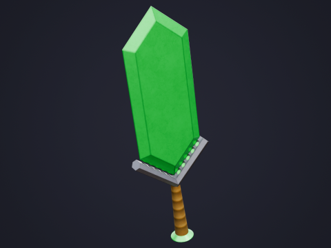 Stylized Emerald Sword 3D 模型