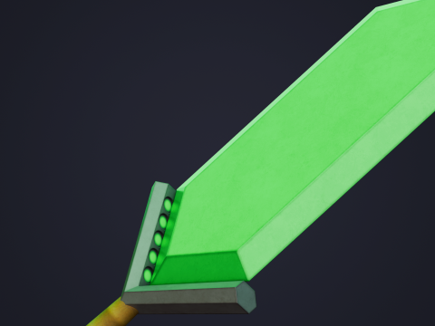 Stylized Emerald Sword 3D 模型