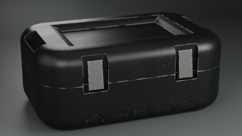Scifi Box 3D Model .c4d .max .obj .3ds .fbx .stl .blend