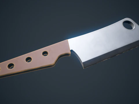 Stylized Cleaver 3D Model