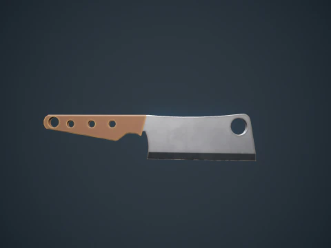 Stylized Cleaver 3D Model