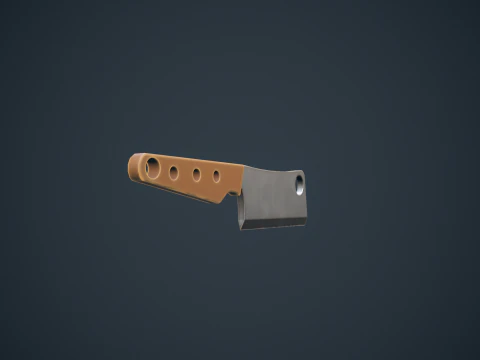Stylized Cleaver 3D Model