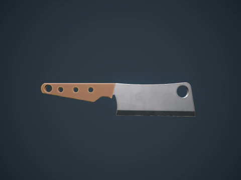 Stylized Cleaver 3D Model